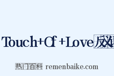 Touch+Of+Love反义词是什么意思的图片